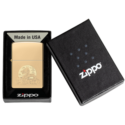 Zippo Moon Dragon Design 47147