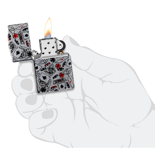 Zippo Let the Chips Fall Design 47157