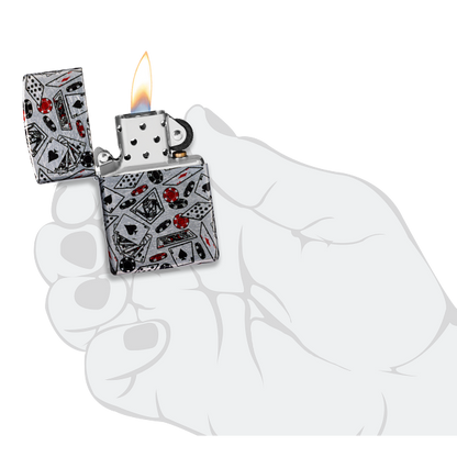 Zippo Let the Chips Fall Design 47157