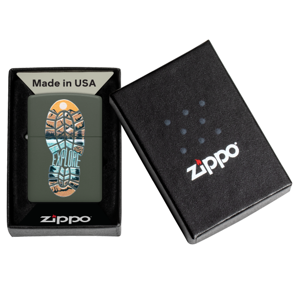 Zippo Textrured Explore Design 47433