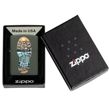 Zippo Textrured Explore Design 47433