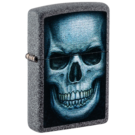 Zippo Iron Stone Skull Design 47464