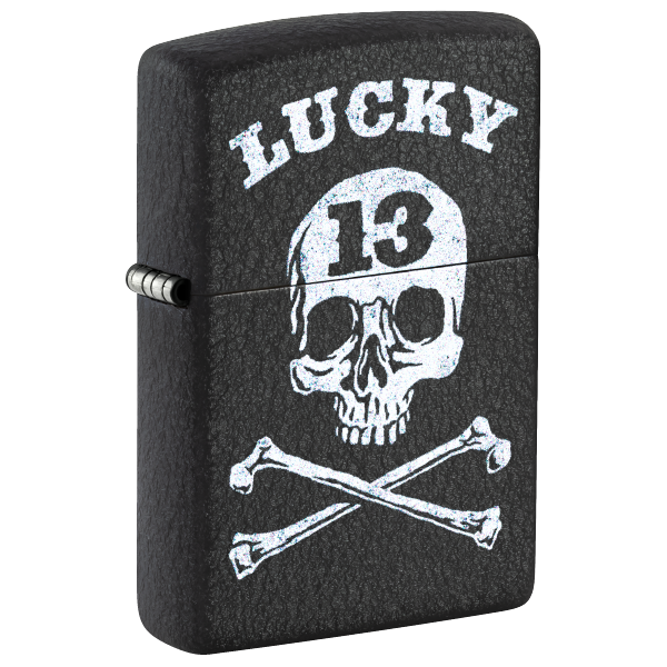 Zippo Skull Lucky 13 Design 47506
