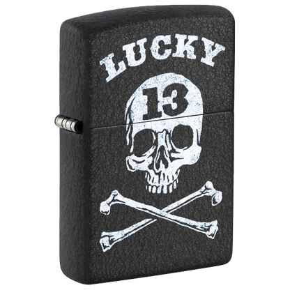 Zippo Skull Lucky 13 Design 47506