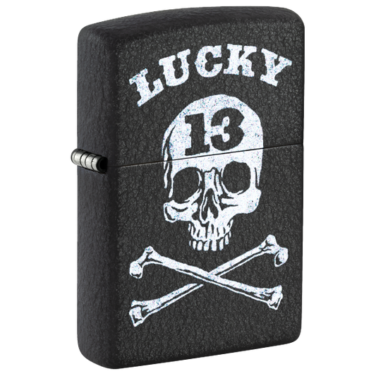 Zippo Skull Lucky 13 Design 47506
