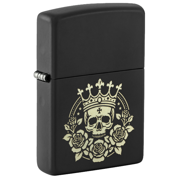 Zippo Rose Skull King Design 47529