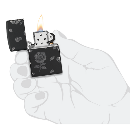 Zippo Flower Skulls Design 48931