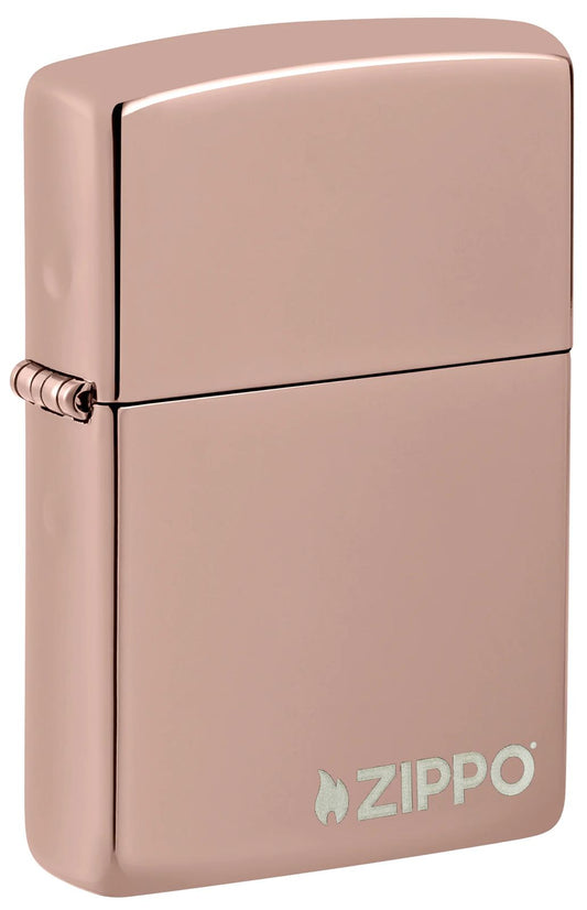 Zippo Classic High Polish Rose Gold Zippo Logo 49190ZL