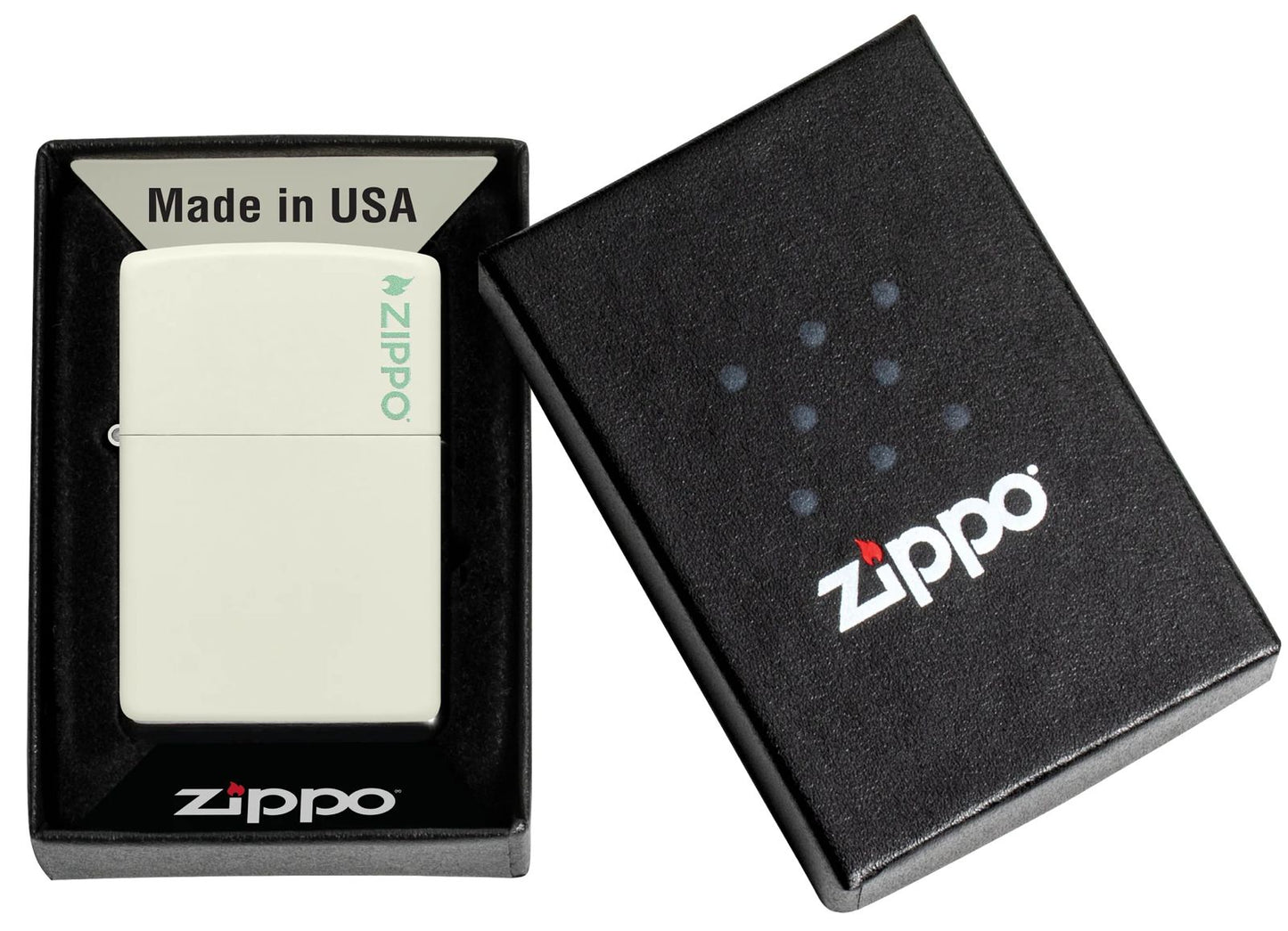 Zippo Classic Glow In The Dark Zippo Logo 49193ZL