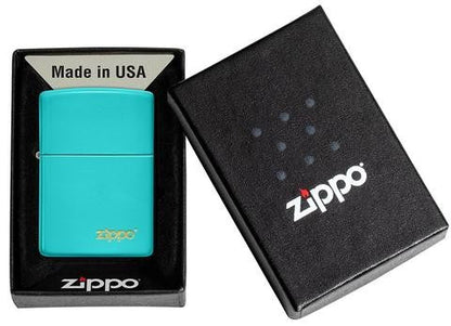 Zippo Classic Flat Turquoise Zippo Logo 49454ZL