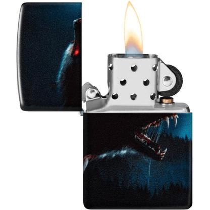 Zippo Lighter Horror Wolf Design 48923