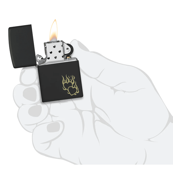 Zippo Fire Heart Design 46004