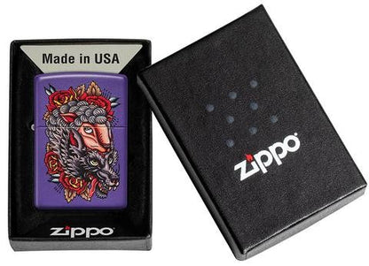 Zippo Wolf Design 49413