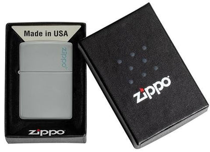 Zippo Classic Flat Grey Zippo Logo 49452ZL