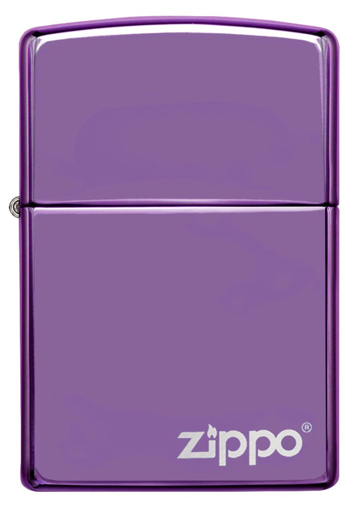 Zippo Classic High Polish Purple Zippo Logo 24747ZL