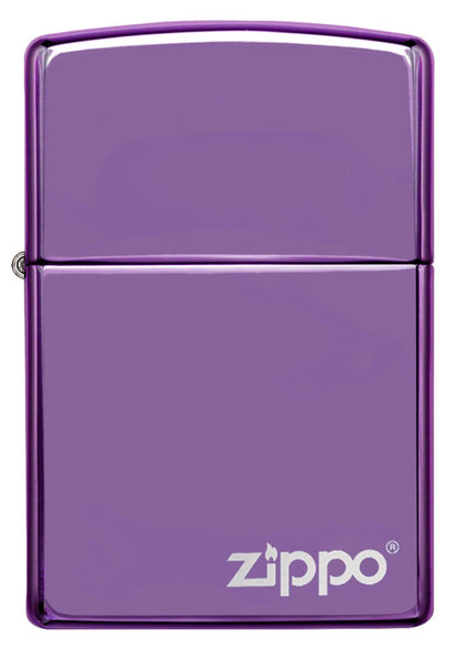 Zippo Classic High Polish Purple Zippo Logo 24747ZL
