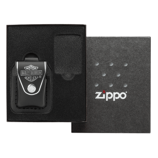 Zippo Harley Davidson Lighter Pouch Gift Set - All Materials
