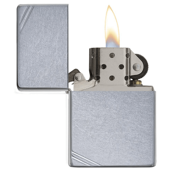 Zippo Street Chrome Vintage with Slashes 267