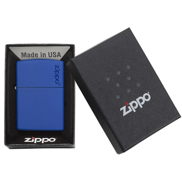 Classic Royal Blue Matte Zippo Logo