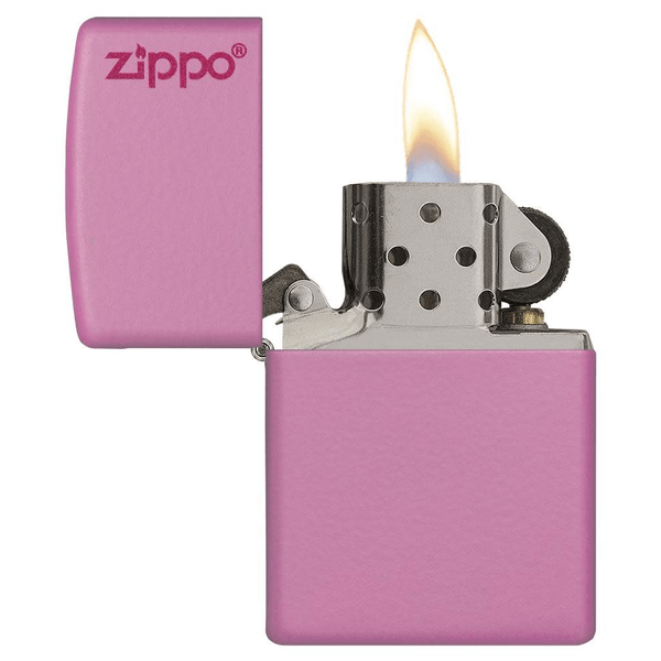 Zippo Classic Pink Matte Zippo Logo 238ZL