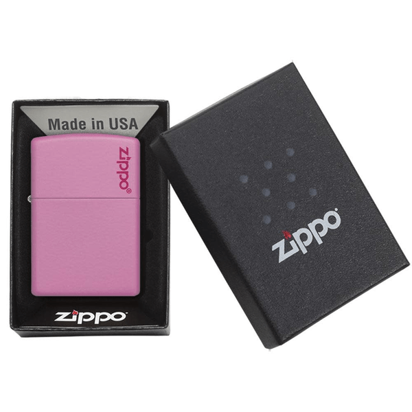 Zippo Classic Pink Matte Zippo Logo 238ZL