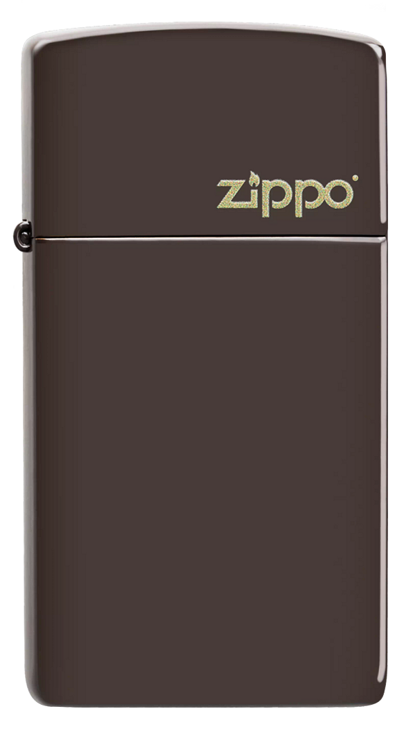 Slim® Brown Zippo Logo