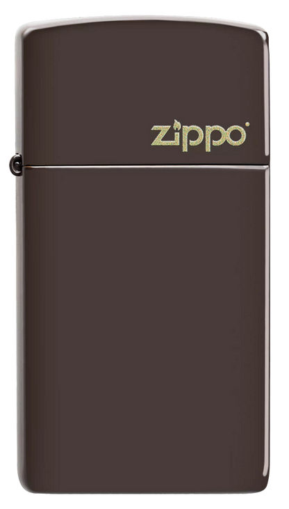 Slim® Brown Zippo Logo