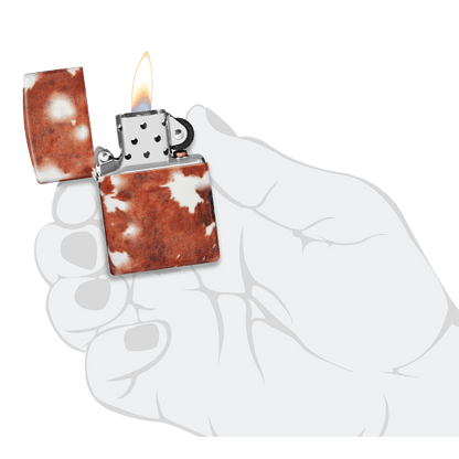 Zippo Cow Print Design 48216