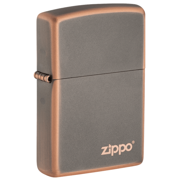 Rustic Bronze Zippo Logo 49839ZL