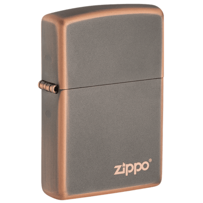 Rustic Bronze Zippo Logo 49839ZL