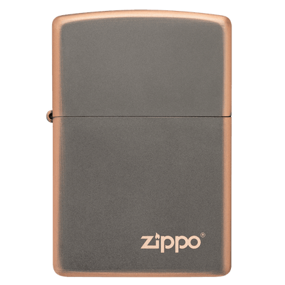 Rustic Bronze Zippo Logo 49839ZL