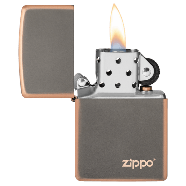Rustic Bronze Zippo Logo 49839ZL