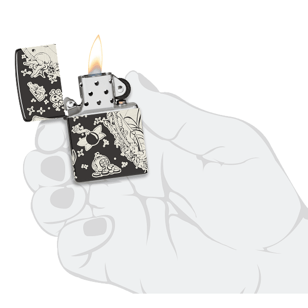 Zippo Pirates Treasure Design 48398