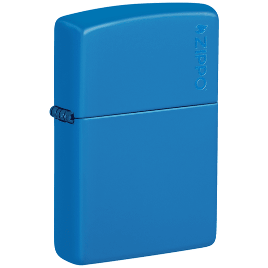 Classic Sky Blue Matte Zippo Logo 48628ZL