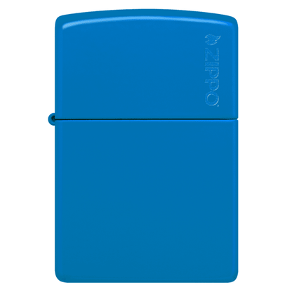 Classic Sky Blue Matte Zippo Logo 48628ZL