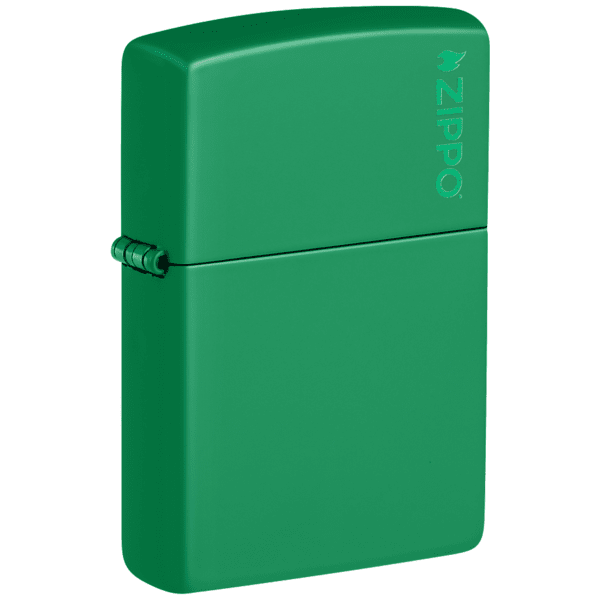 Classic Grass Green Matte Zippo Logo 48629ZL