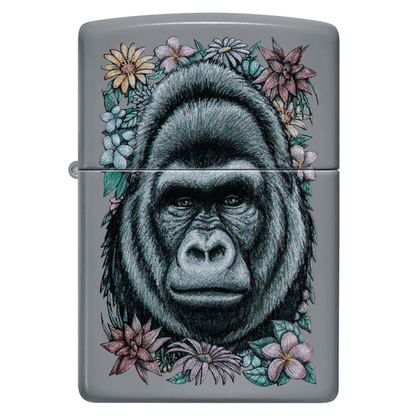 Zippo Floral Gorilla Design 49452GORILLA