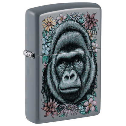 Zippo Floral Gorilla Design 49452GORILLA